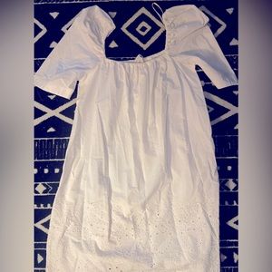 Apricot scoop neck dress